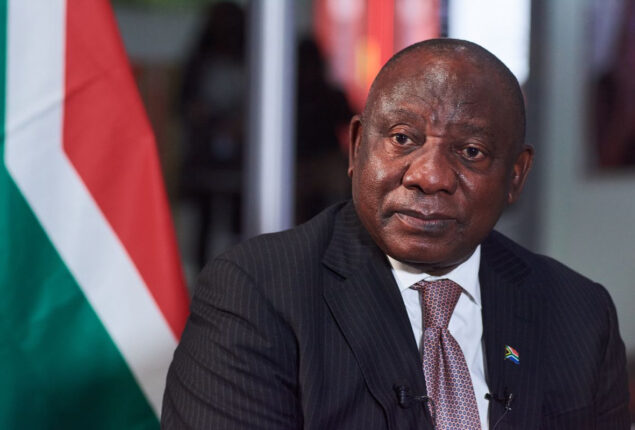 Leader of South Africa Cyril Ramaphosa won’t step down