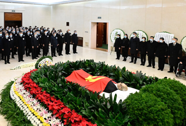 At Jiang Zemin’s memorial service, China’s Xi Jinping calls for unity