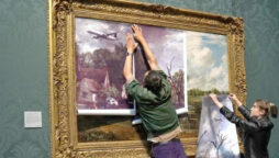 Protesters finds guilty of John Constable masterpiece damage
