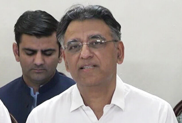 PTI is not making political mistake by dissolving assemblies: Asad Umar  