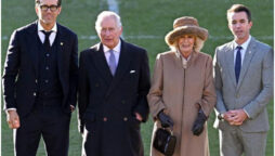 King Charles, Camilla meet Ryan Reynolds and Rob McIlhenney, at Wrexham Stadium