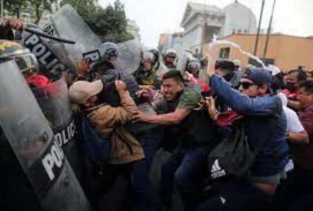 Protest in Peru takes an ugly turn; at least 20 people injured