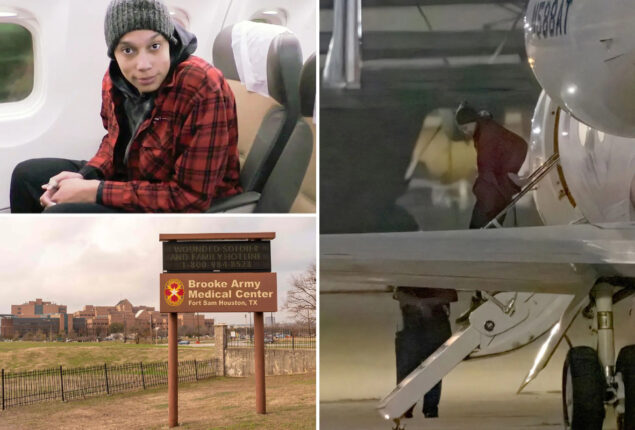 Brittney Griner recuperates at military medical facility in Texas