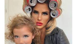 Katie Price shows off her daughter’s make-up after shocking news