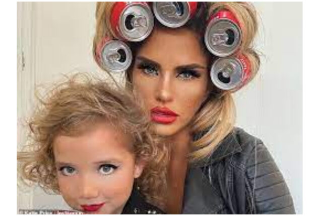 Katie Price shows off her daughter’s make-up after shocking news