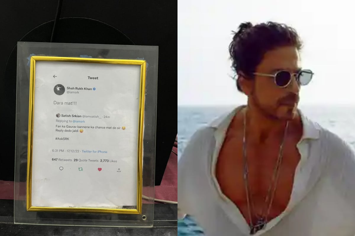Shah Rukh Khan Fan Frames His Tweets