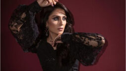 Ayeza Khan wins hearts with beautiful images in black saree