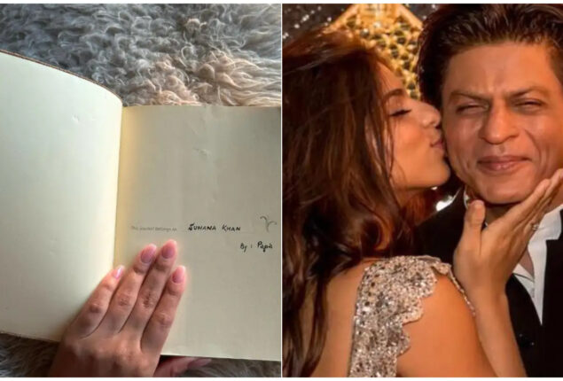Suhana Khan shared pictures of a journal given By Papa