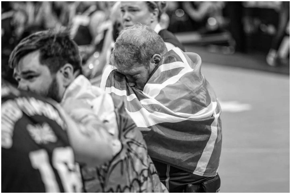 Prince Harry pictured 'in tears'