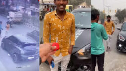 Men Pose With Car parked on Road, Owner’s Reaction Is Hilarious