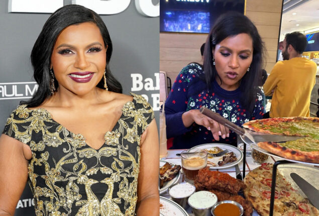 Mindy Kaling respond to a question regarding her food photos