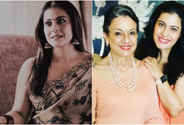 Kajol posted pictures in saree, says ‘feeling like mom’ Tanuja