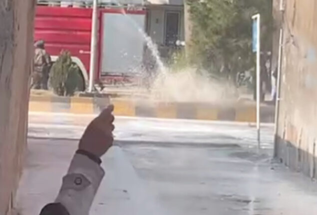 Taliban fires water cannon on women opposing university ban