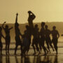 “Top Gun: Maverick” shows a beach football scene in a loop
