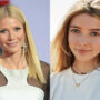 Gwyneth Paltrow and Apple Paltrow having fun at the beach