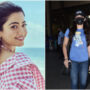 Rashmika Mandanna was photographed at the Mumbai airport