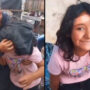 Little girl asks Santa for toy house on Christmas