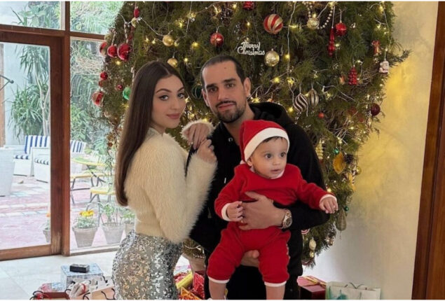 Shahbaz Taseer and Neha Rajpoot celebrate Christmas with son