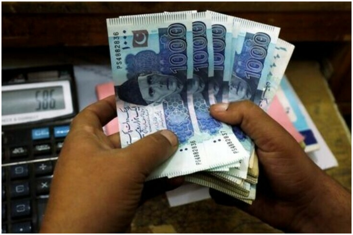 Rupee continues downward