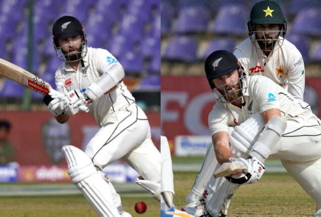 PAK vs NZ: Kane Williamson leads New Zealand to a score of 353-4