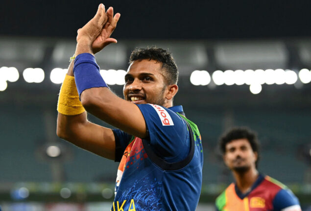 Dasun Shanaka will lead Sri Lanka's 20-man squad for tour of India