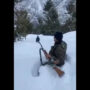 Indian Army soldier walks in knee-deep snow; netizens salute