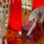 Bride romantic pirouette goes wrong, couple falls – Viral Video