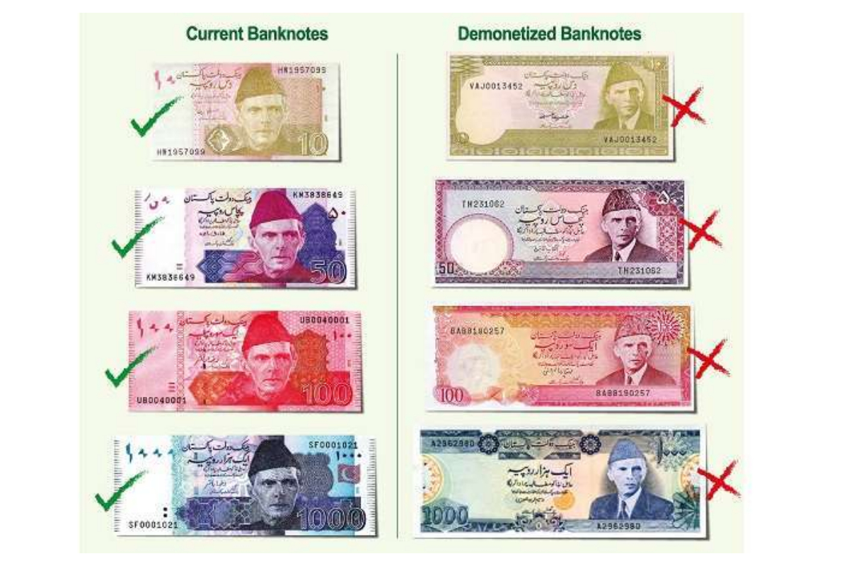 State bank of Pakistan demonetized
