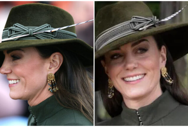 Kate Middleton wears gift of Prince William on Christmas day