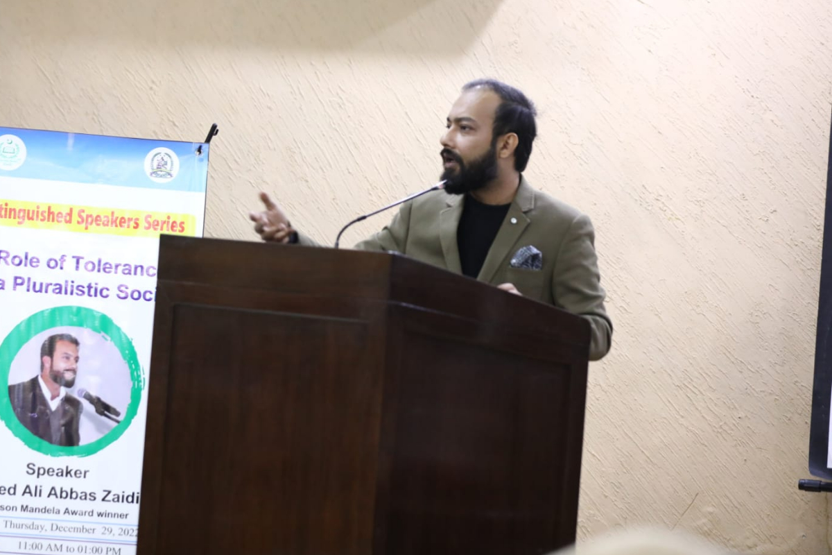 Session held on the role of tolerance in a pluralistic society