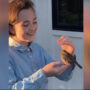 Bird and girl interaction is too cute to miss: Watch