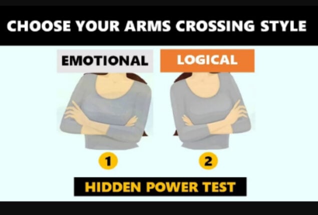 The way you cross your arms reveals your hidden powers