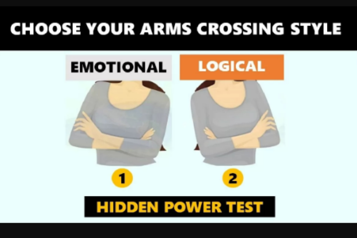 The way you cross your arms reveals your hidden powers