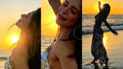 Ayesha Omar enjoys sunset at beach; see pictures