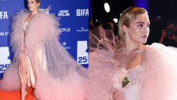Florence Pugh looks stunning in pink gown at British Independent Film Awards