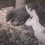 Inflatable Rudolph is attacked by a bear in Nevada yard