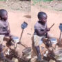 Boy plays scrap-and-empty-bottle drums goes viral