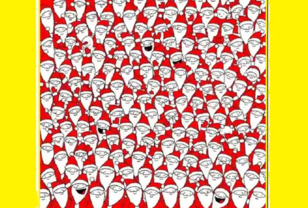 Optical Illusion: Find 7 objects hidden in these 100 bizarre santas