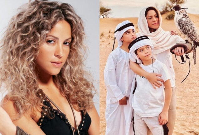 Shakira enjoys Christmas away from Gerard with her kids in Dubai