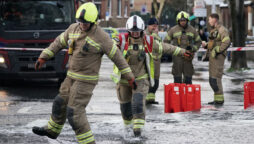 After north London water mains ruptured, homes are flooding