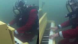 Netizens amazed as ‘Piano Man’ performs underwater