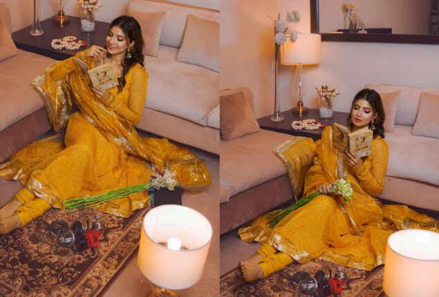 Rabia Butt looks ravishing in yellow