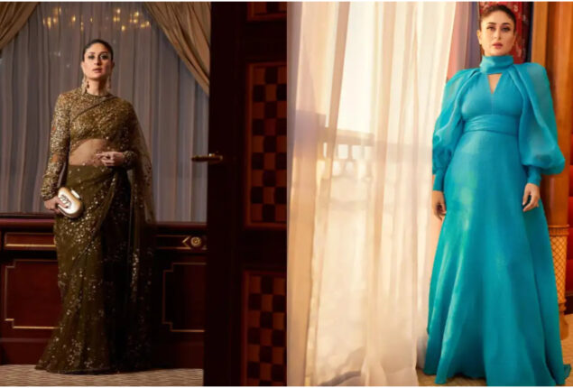 Kareena Kapoor’s Sabyasachi saree and Monique Lhuillier gown