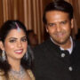 Isha Ambani, Anand Piramal & their twins receive grand welcome from Ambani.