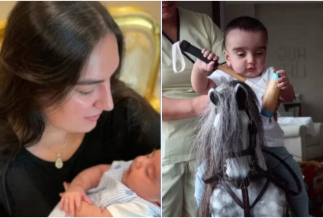 Bakhtawar Mahmood shared new photos of her son Mir Sajawal