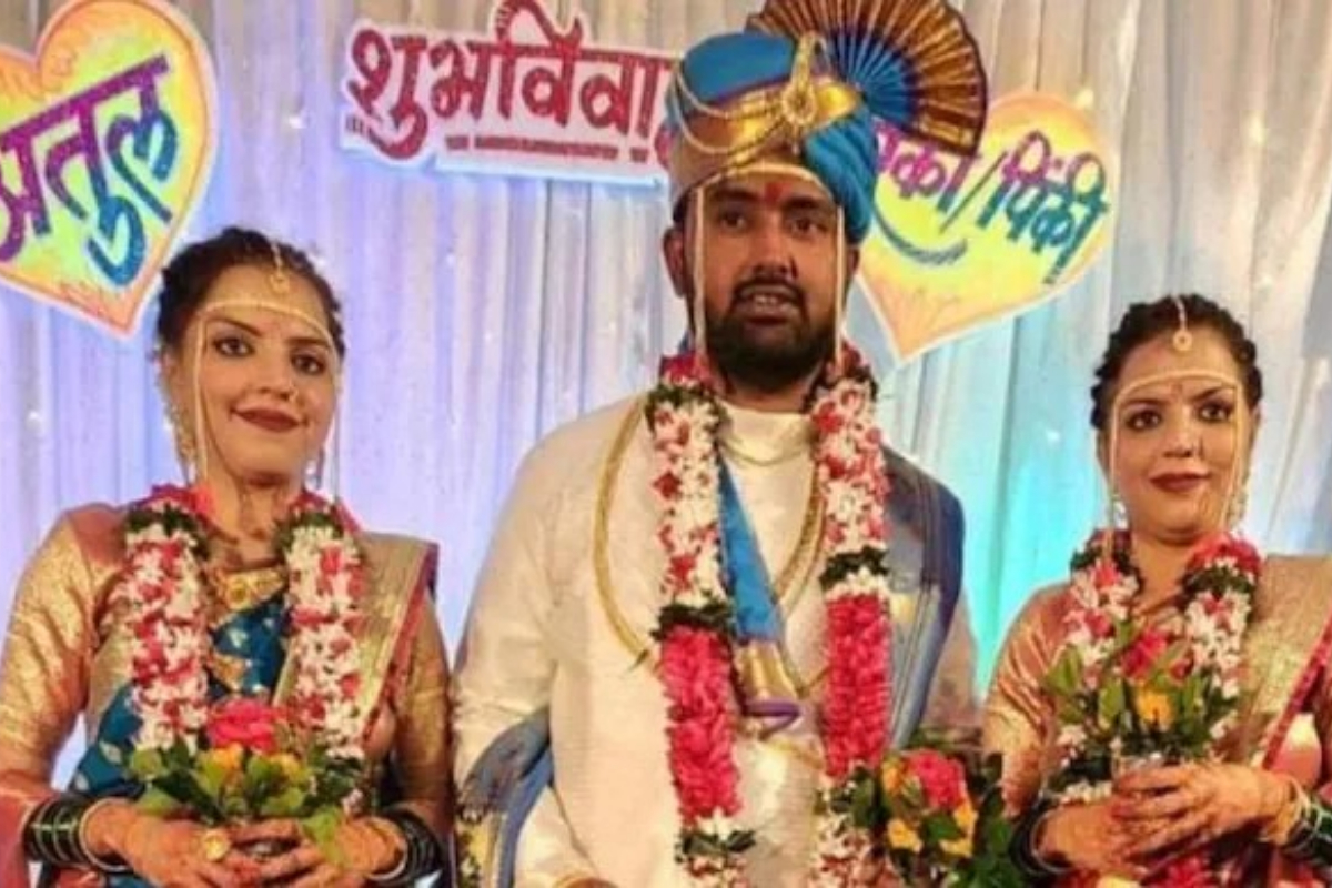 Twin sisters wed the same man in Maharashtra goes viral