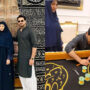 Pictures of Humayun Saeed and wife Samina from Makkah