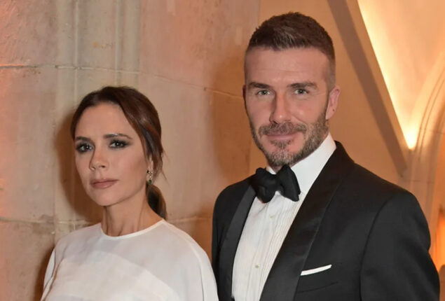 Victoria Beckham shows off some moves with David Beckham