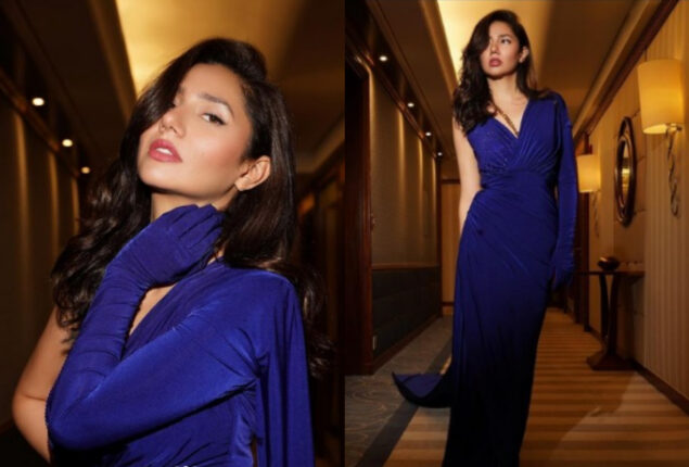 Mahira Khan wins heart in blue at the Red Sea Film Festival