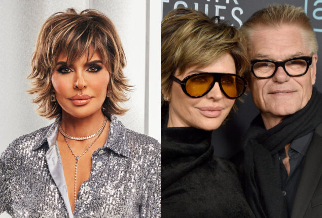 Lisa Rinna bust a move to encourage her husband Harry Hamlin
